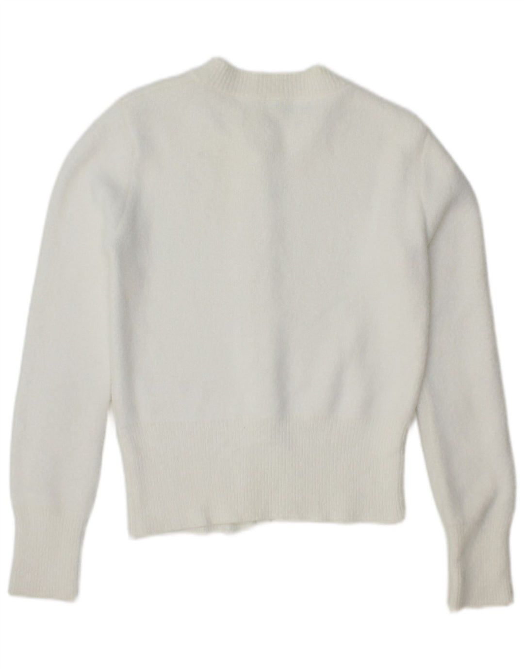 Maglione cardigan da donna Zara UK 10 piccolo bianco
