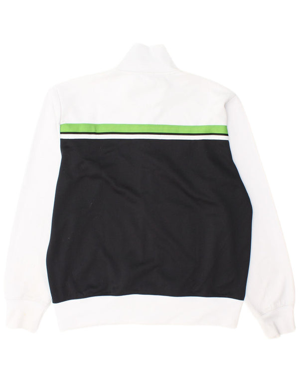 Giacca da ginnastica da uomo Asics XL in poliestere color block nero