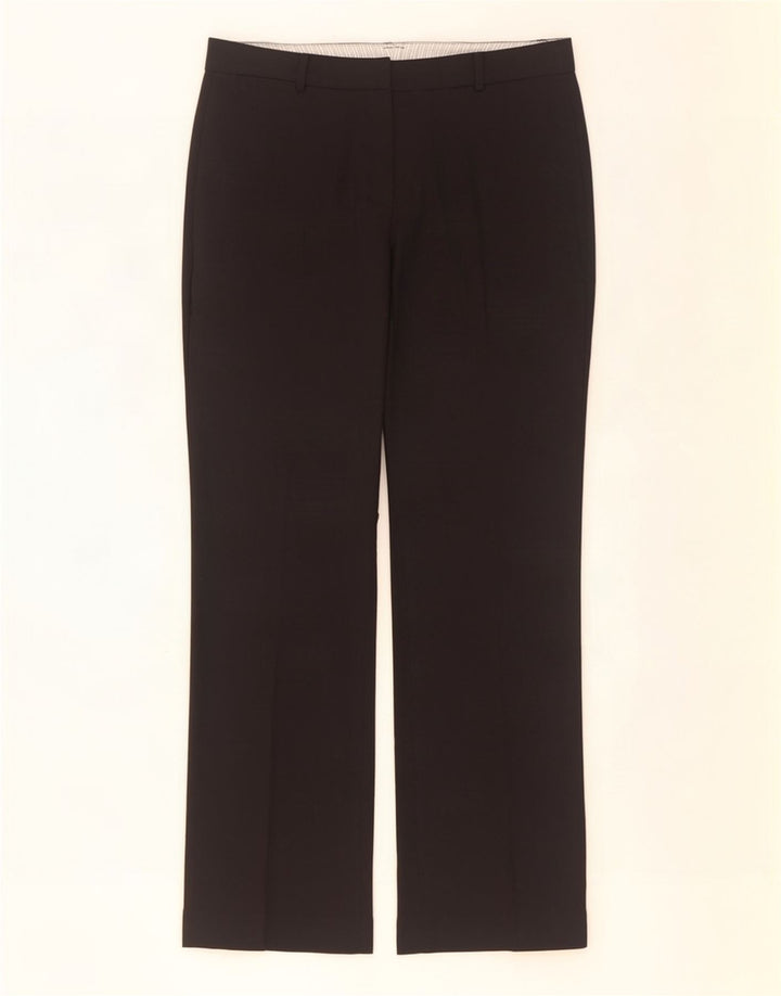 Pantaloni da abito bootcut da donna Marks & Spencer UK 10 piccoli W31 L30 neri