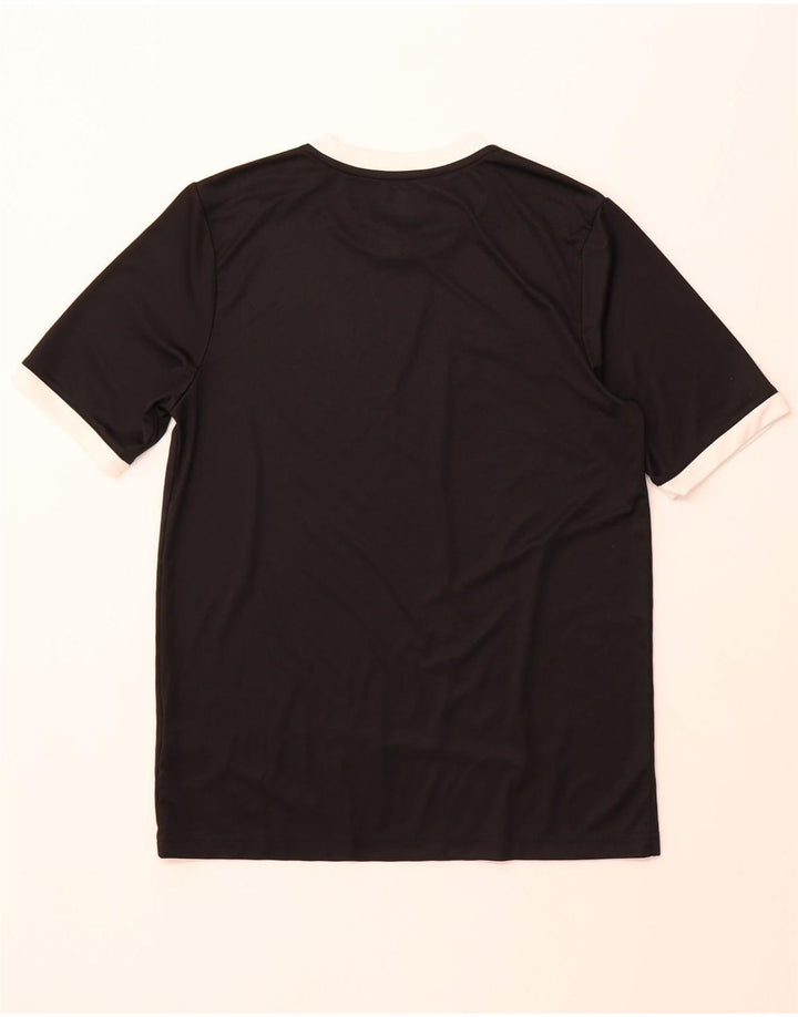 T-shirt ADIDAS da bambino Climalite 15-16 anni XL poliestere a righe nere