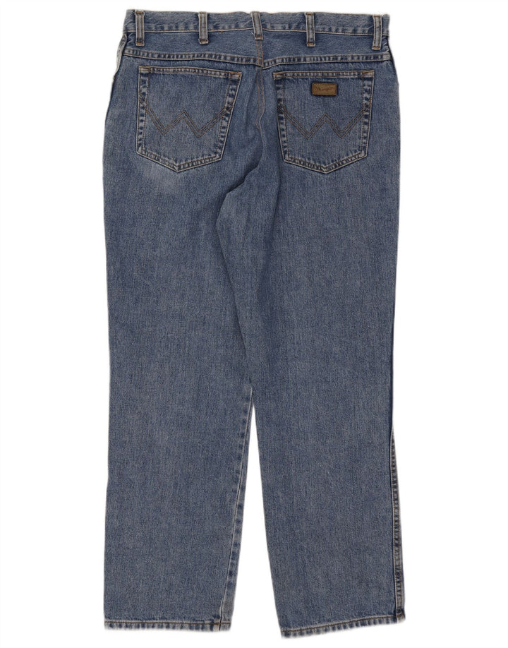 Jeans dritti da uomo Wrangler Texas W38 L30 cotone blu