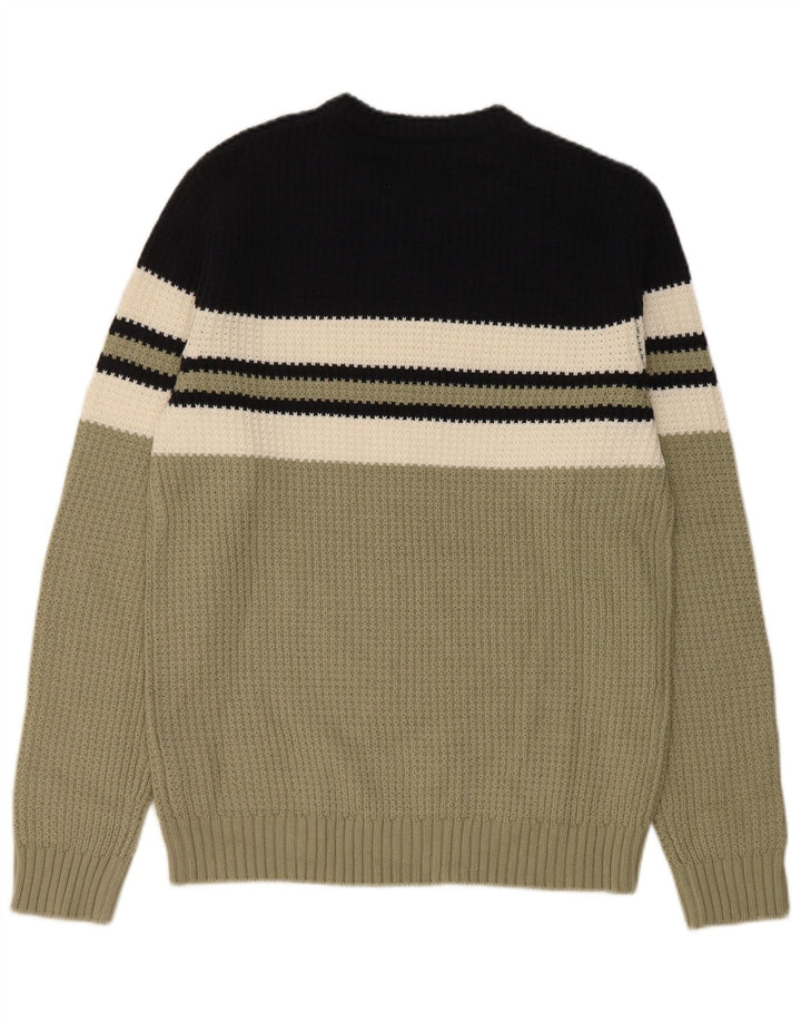 Maglione maglione girocollo da uomo Jack & Jones color block medio multicolore