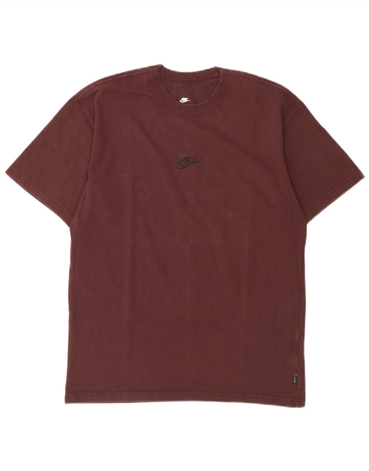 T-shirt Nike da uomo vestibilità ampia, piccola, in cotone marrone