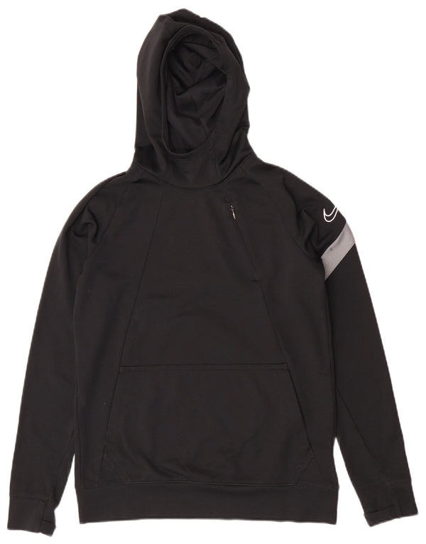 Maglia con cappuccio Nike Dri Fit da ragazzo 12-13 anni Large Black Colourblock