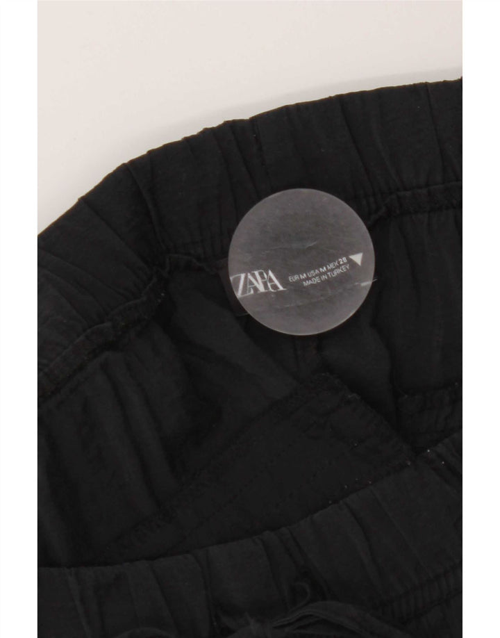 Pantaloni corti dritti da donna Zara medi W28 L25 neri