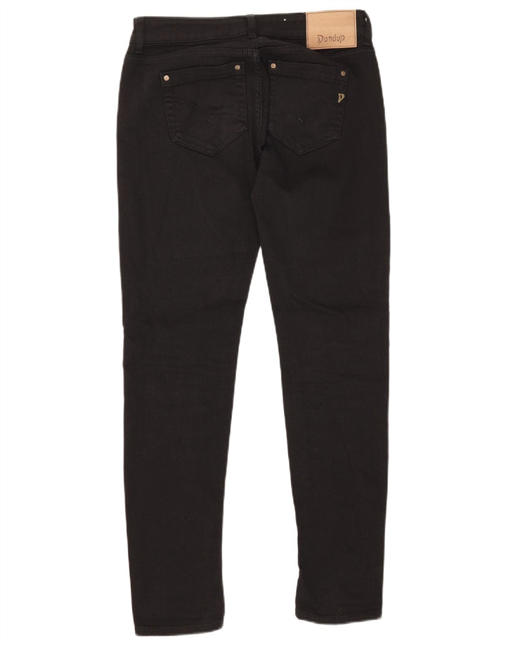 Jeans Slim Donna DONDUP W28 L30 Cotone Nero