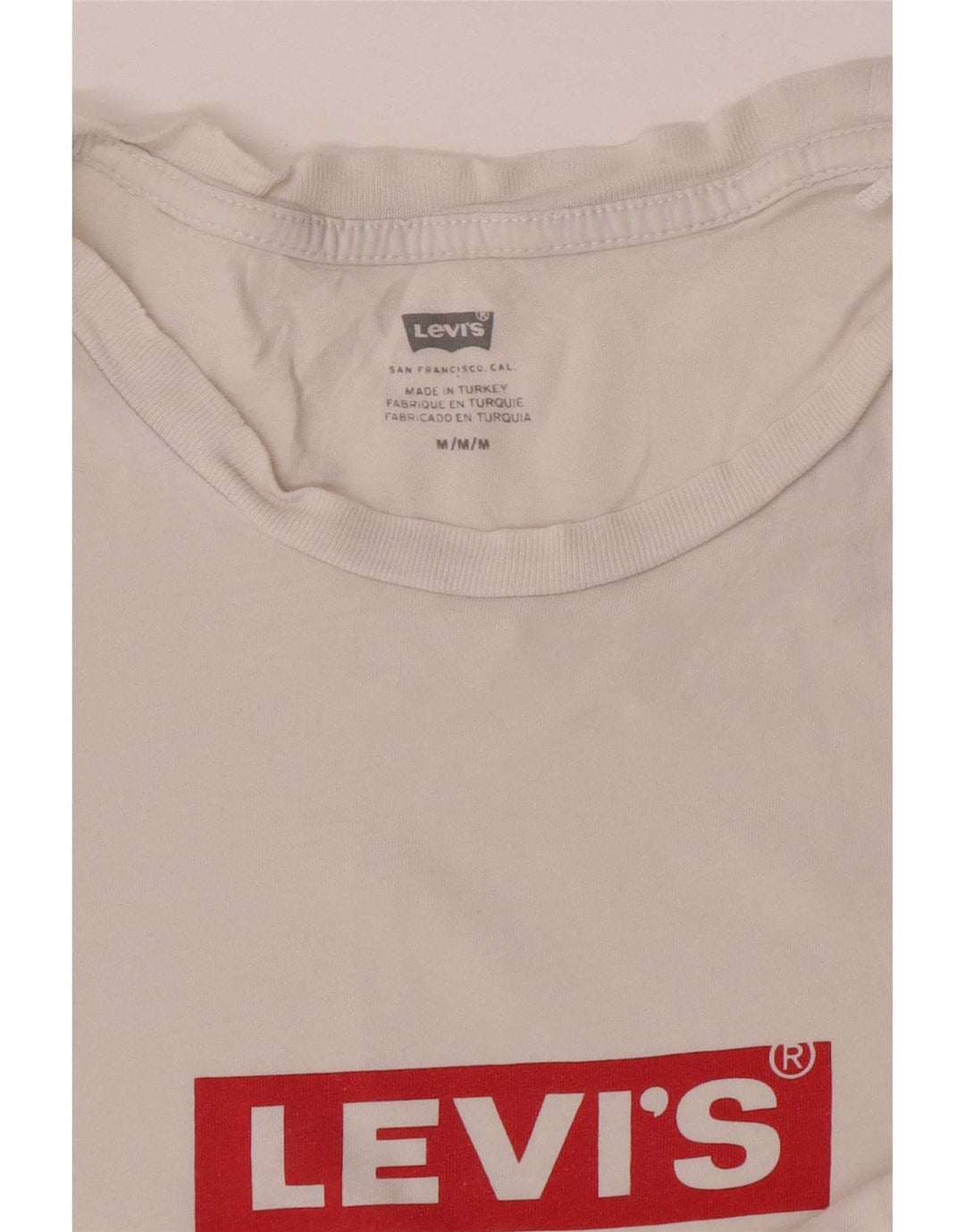 T-shirt grafica da uomo Levi's Top bianca media