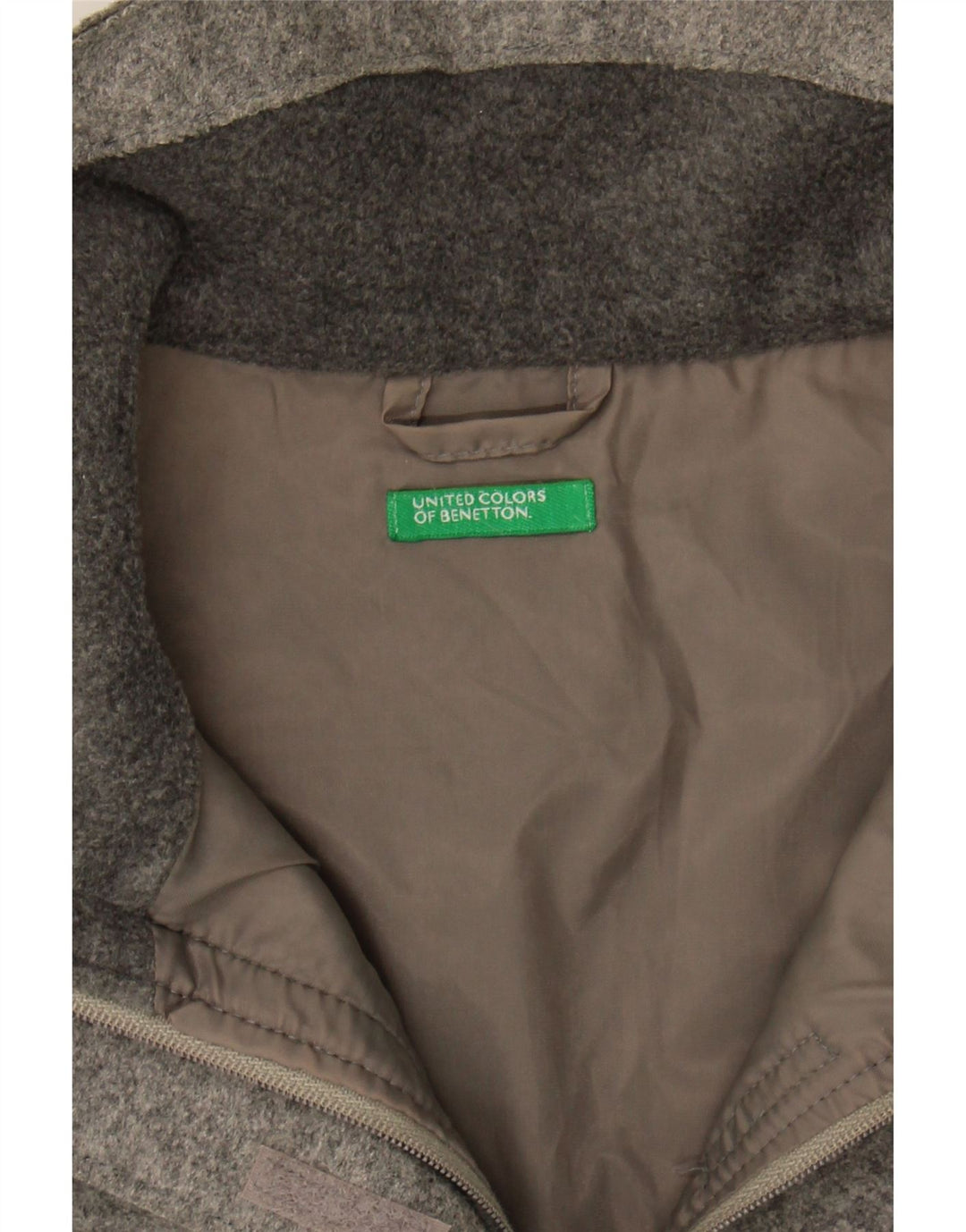 BENETTON Womens Gilet UK 16 Large Grey Vintage Benetton and Second-Hand Benetton from Messina Hembry 