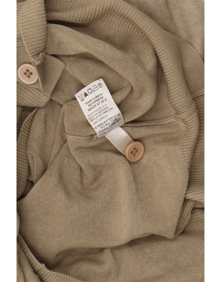 Maglione cardigan Harbour blu da donna Marks & Spencer UK 12 Beige medio
