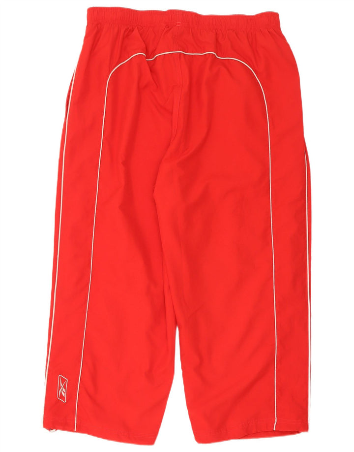 Pantaloni della Tuta Capri da Uomo Reebok XL Rosso Poliestere