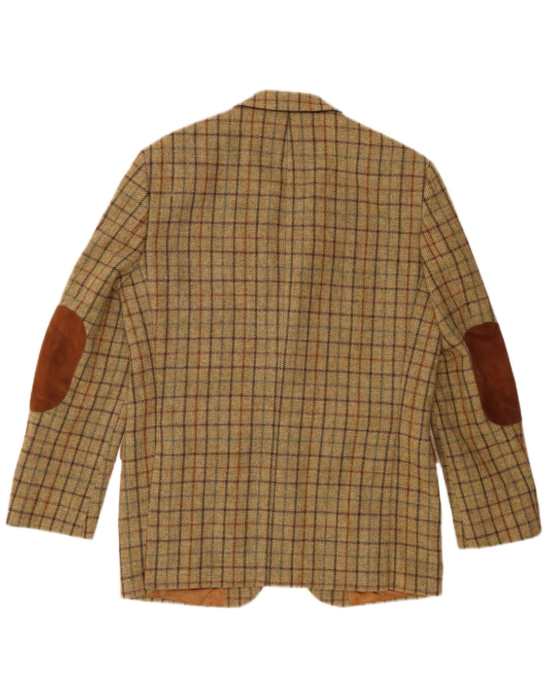 Giacca blazer da uomo a 2 bottoni Barbour EU 48 lana vergine a quadri verde medio