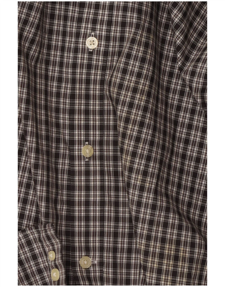 Camicia da uomo vestibilità comoda Eddie Bauer 2XL cotone a quadri nero