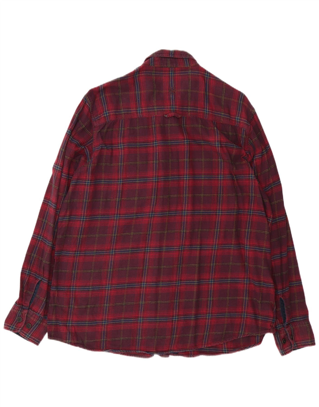 Camicia in flanella da uomo Fat Face XL in cotone a quadri bordeaux