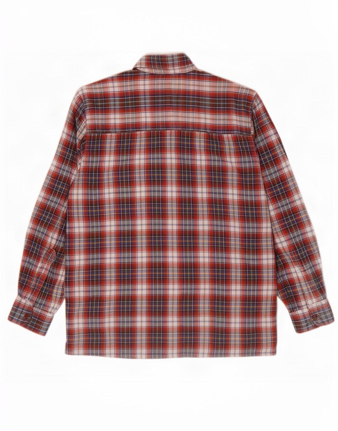 Camicia da uomo in flanella Follie in cotone a quadri rosso medio