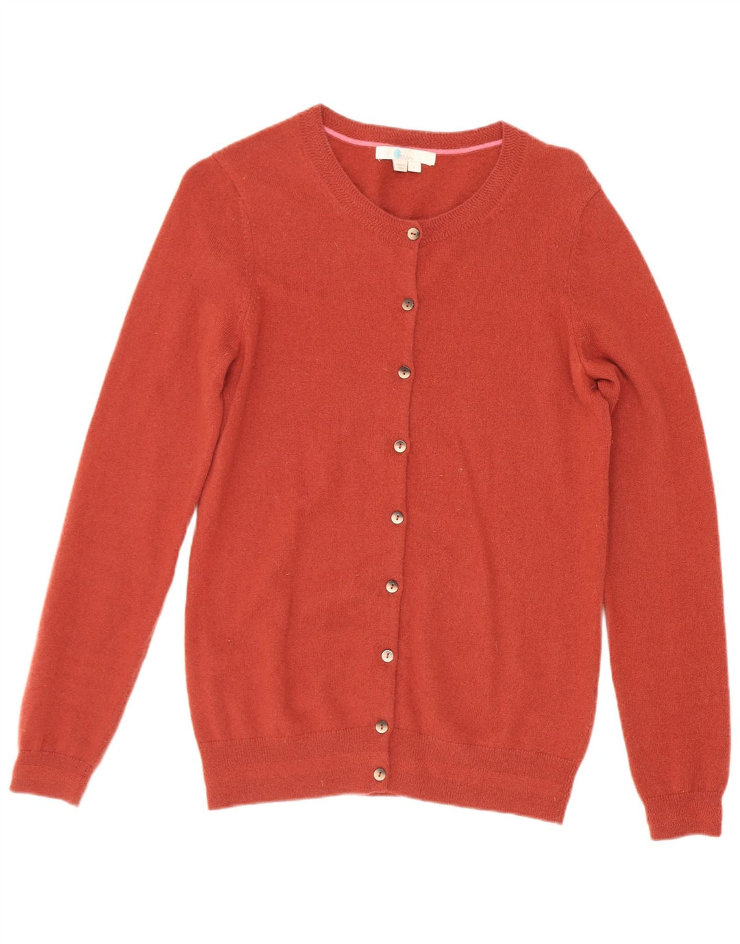 Maglione cardigan da donna Boden UK 10 piccolo cashmere rosso