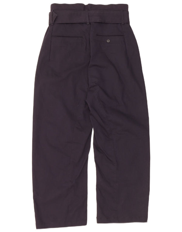 Pantaloni chino larghi medi da donna G-Star a vita alta W28 L25 cotone blu navy