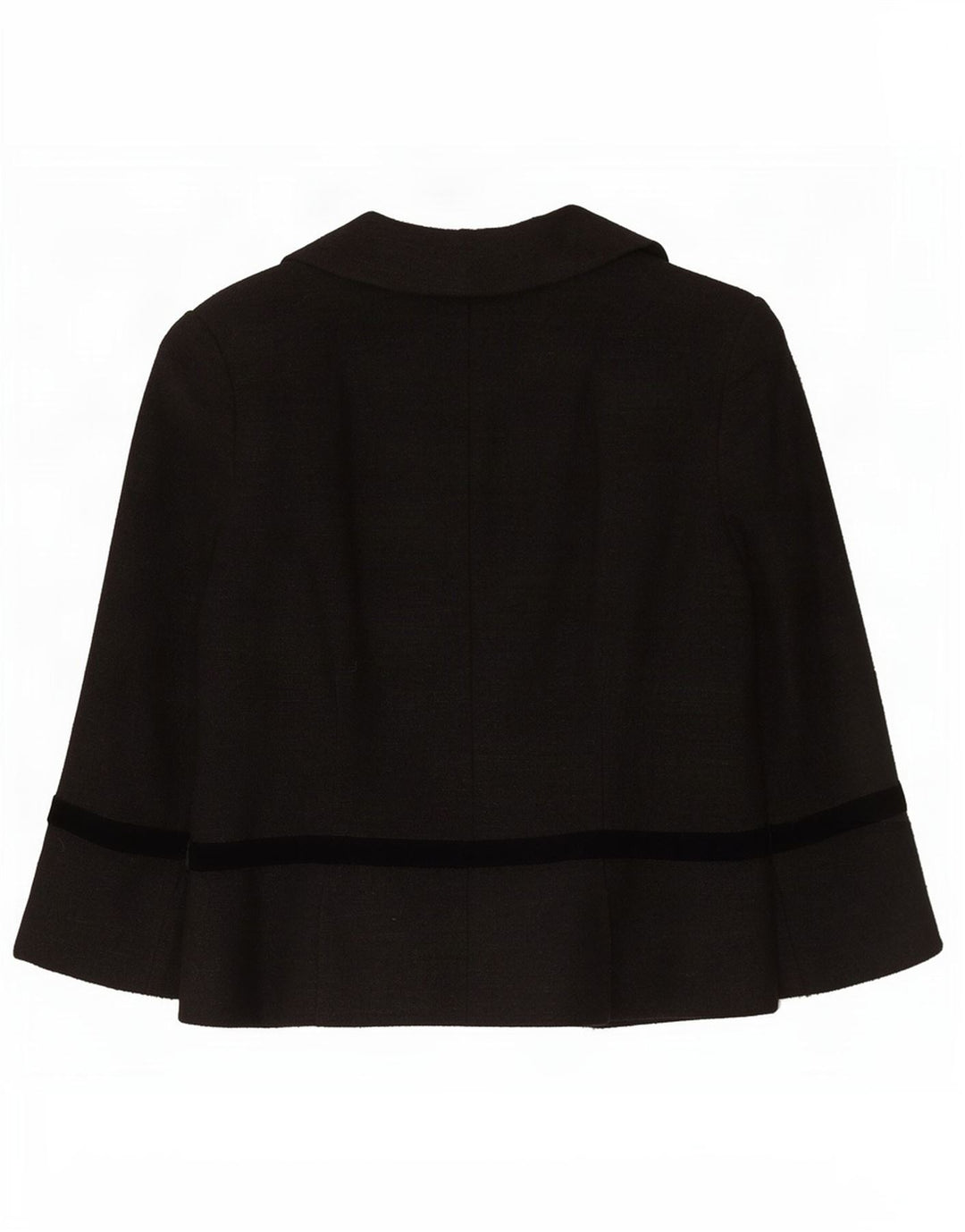 Giacca blazer da donna con maniche a 3/4 di Whistles UK 12 medio nero poliacrilico