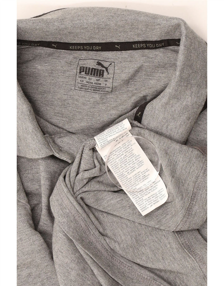 Polo grafica Puma da uomo Barcelona Small in cotone grigio