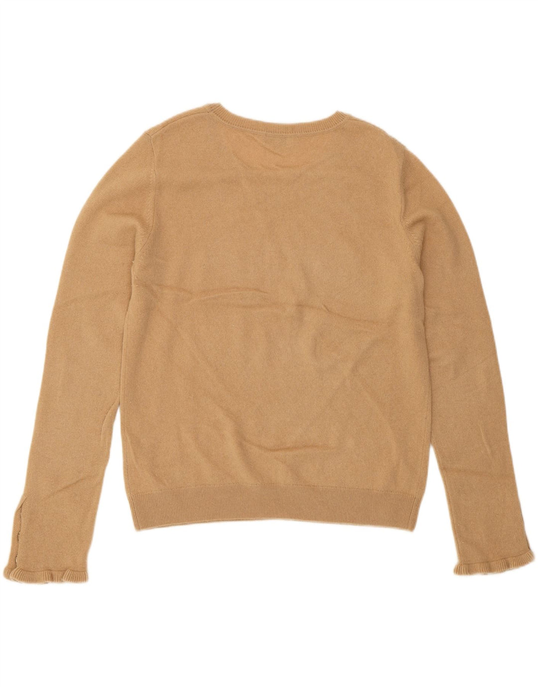 Maglione maglione girocollo da donna Hobbs UK 12 Lana beige medio