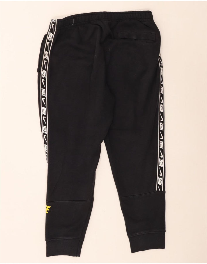 Pantaloni da tuta con grafica Nike da uomo, pantaloni da jogging, cotone medio nero