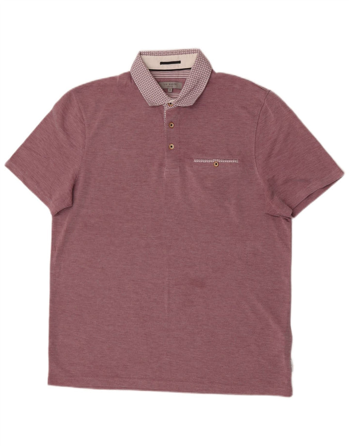 Polo da uomo Ted Baker taglia 4 grande rosa modal