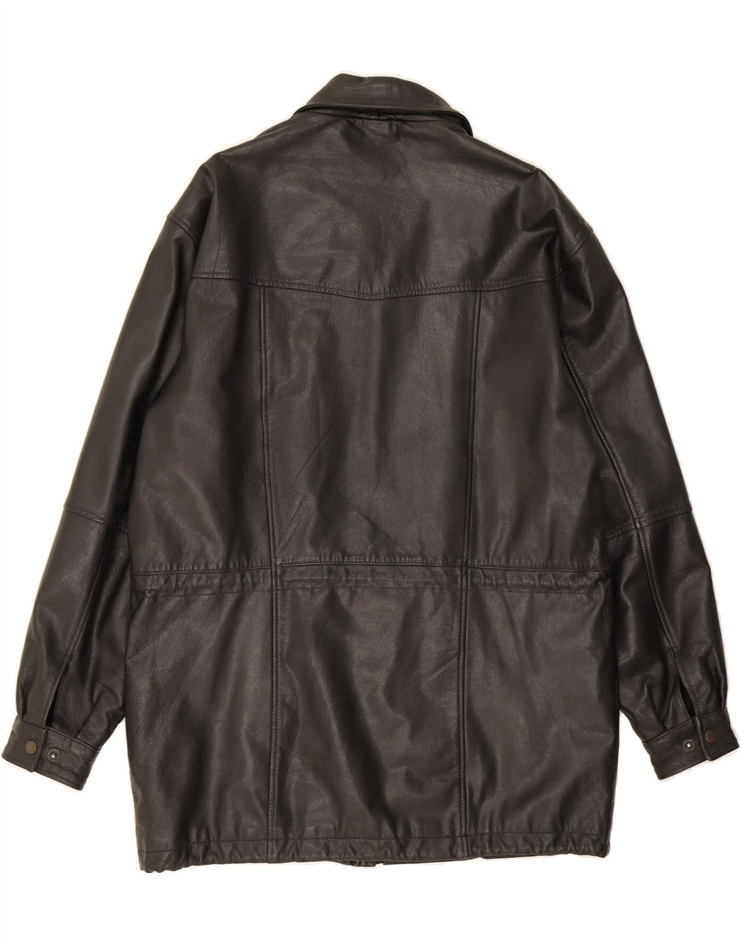 VINTAGE Mens Leather Jacket UK 38 Medium Black Leather Vintage Vintage and Second-Hand Vintage from Messina Hembry 
