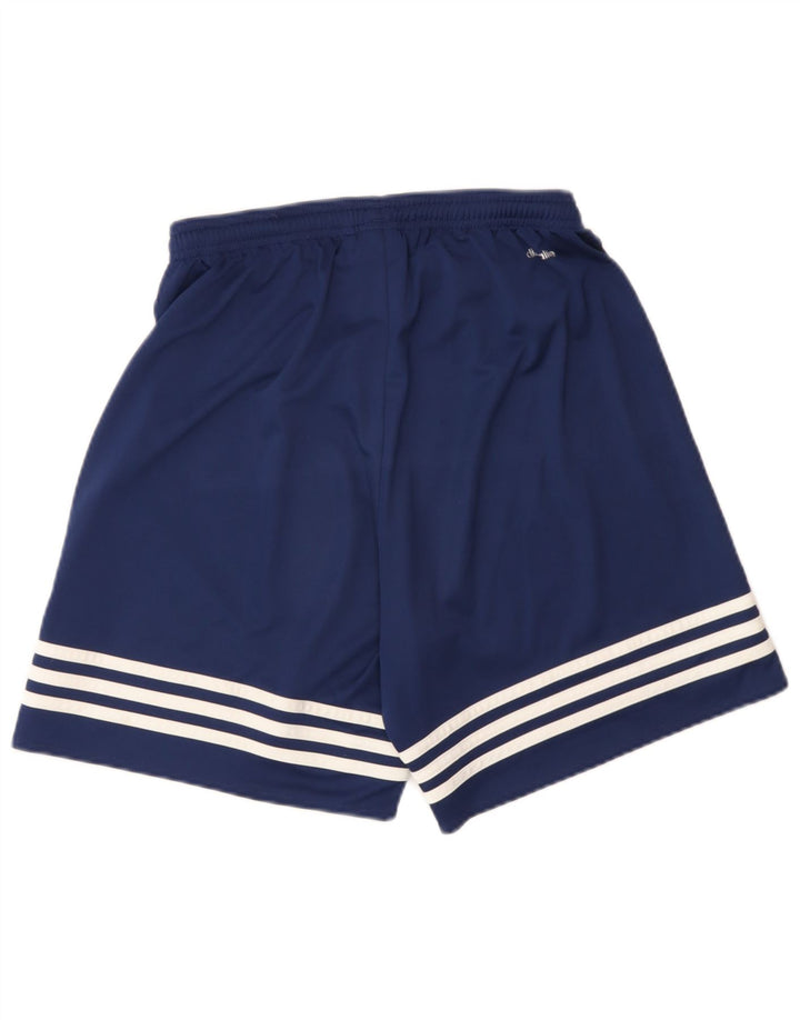 Pantaloncini sportivi Adidas Climalite da uomo piccoli in poliestere blu navy