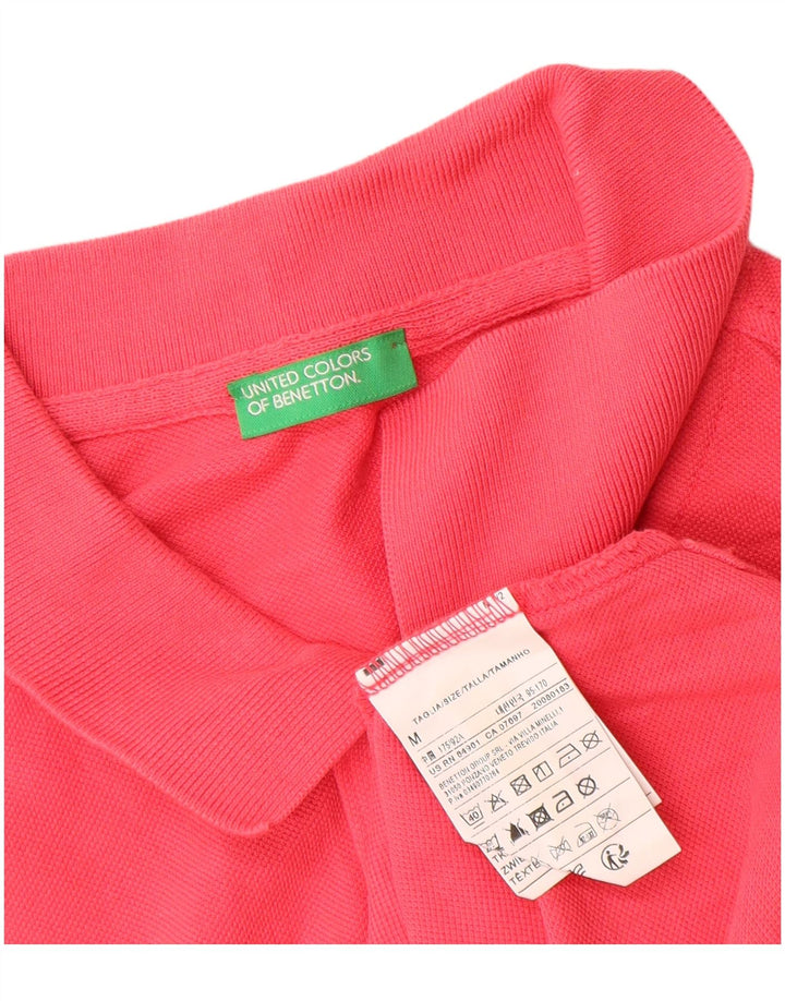 Polo Uomo Benetton Rosso Medio In Cotone
