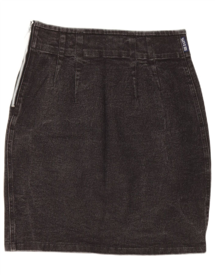 Gonna in denim Kappa da donna W26 piccola nera