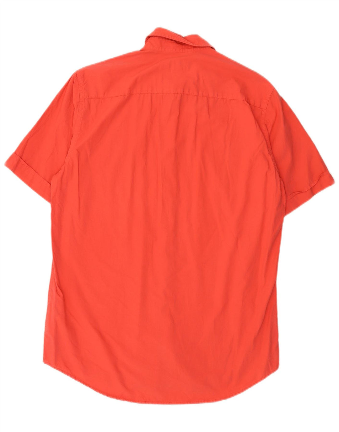 Camicia da uomo a maniche corte Regular Fit Marlboro Classics in cotone arancione medio