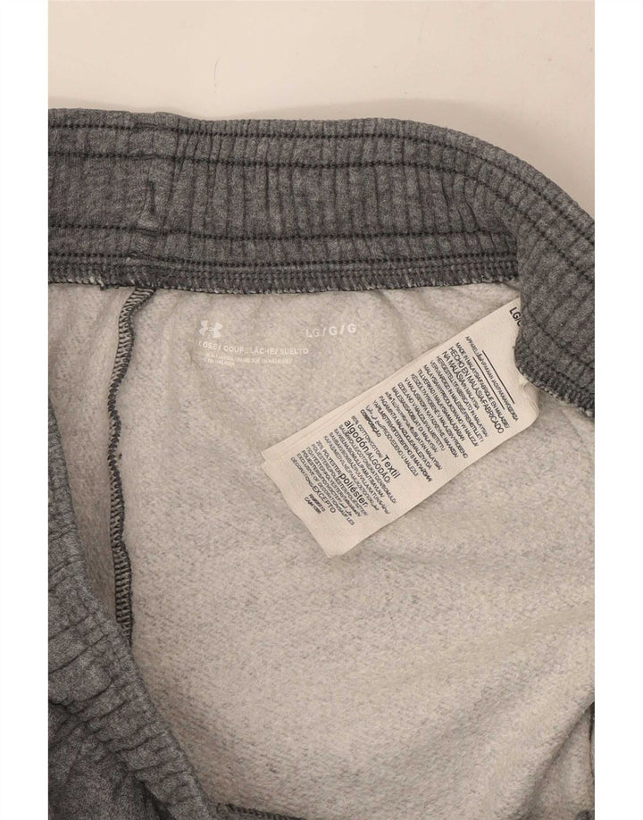 Pantaloncini sportivi da uomo Under Armour di grandi dimensioni in cotone grigio