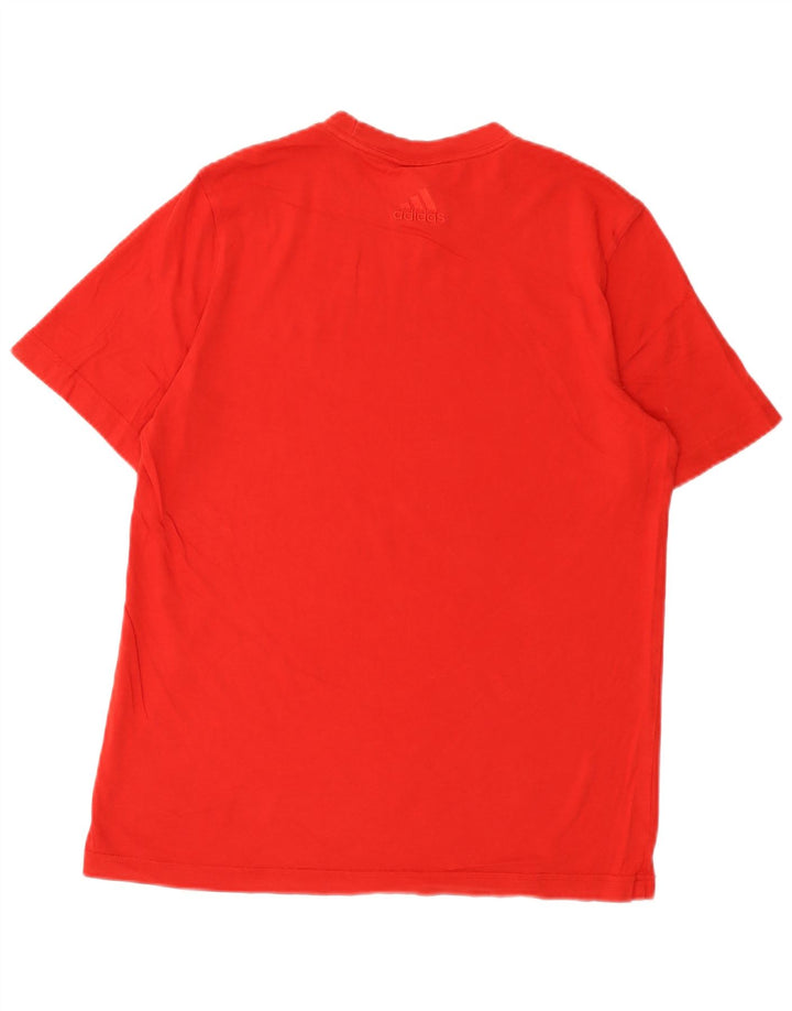 T-shirt grafica da uomo ADIDAS Top piccola rossa in cotone