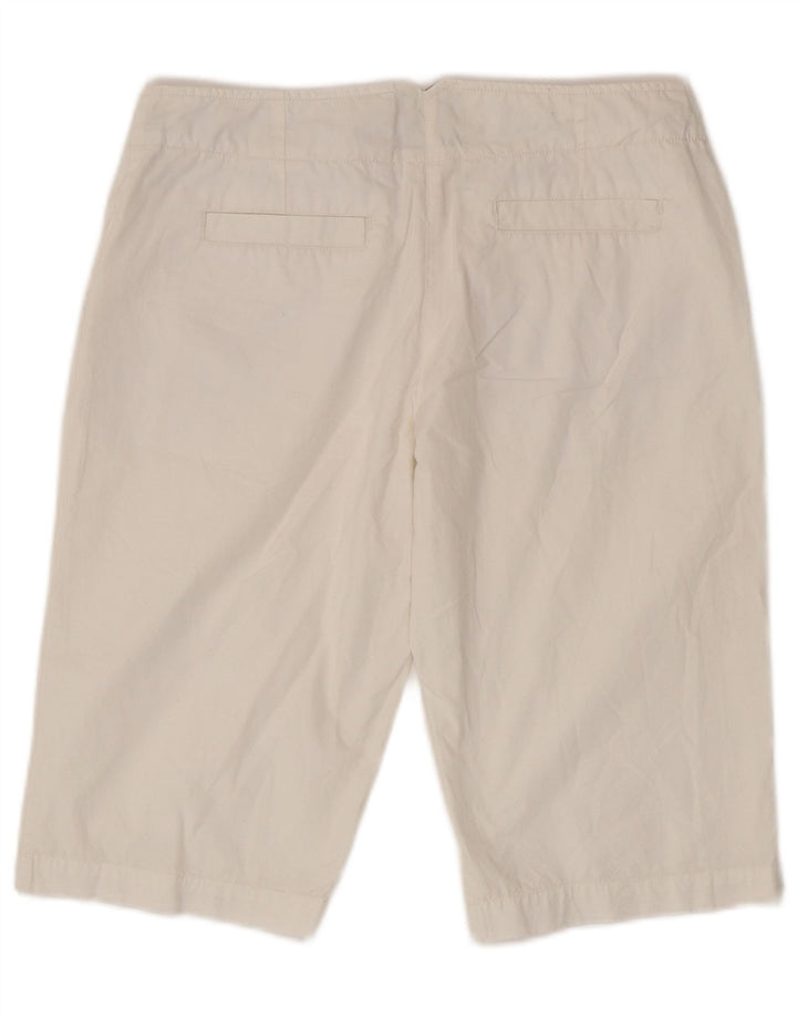 Bermuda da donna Lotto UK 14 medio W30 cotone bianco