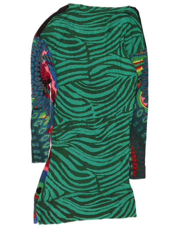 Abito tubino grafico da donna Desigual UK 18 XL multicolore geometrico