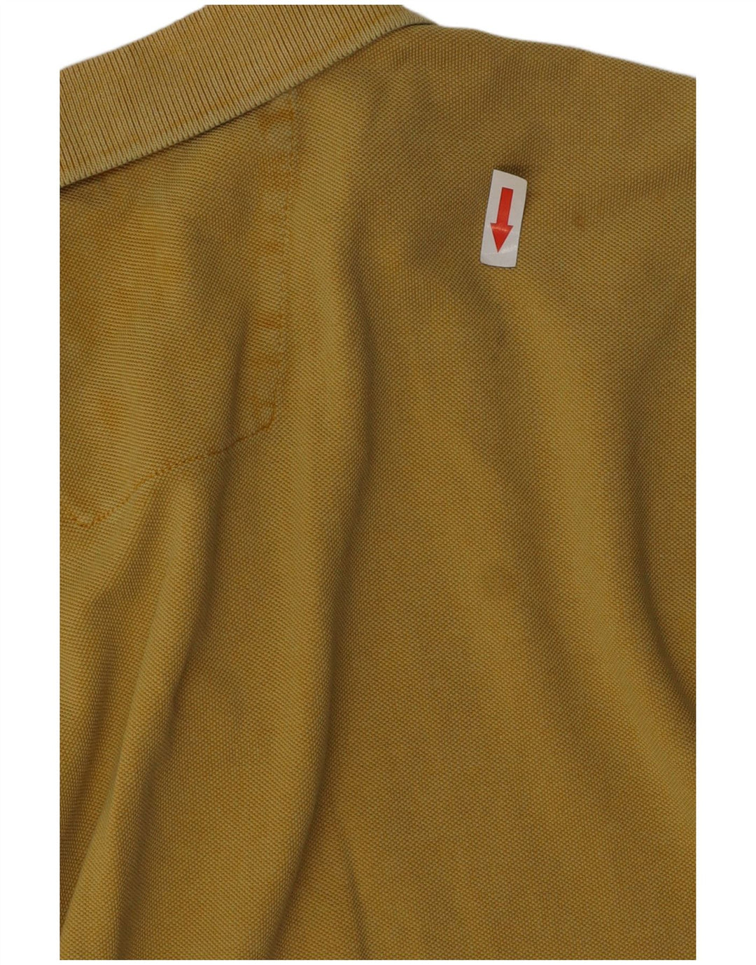 Polo da uomo Camel Active tinta grezza, grande, in cotone giallo