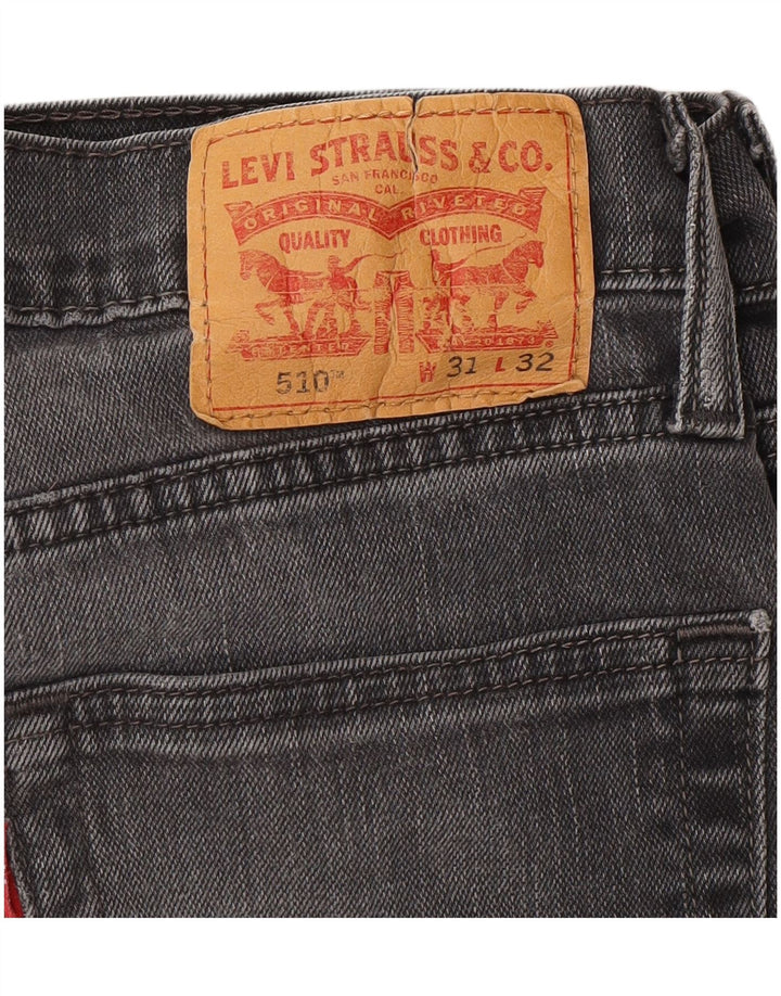 LEVI'S Jeans skinny 510 da uomo W31 L32 Cotone grigio