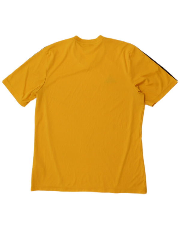 Maglietta Adidas da uomo Top Large in poliestere giallo