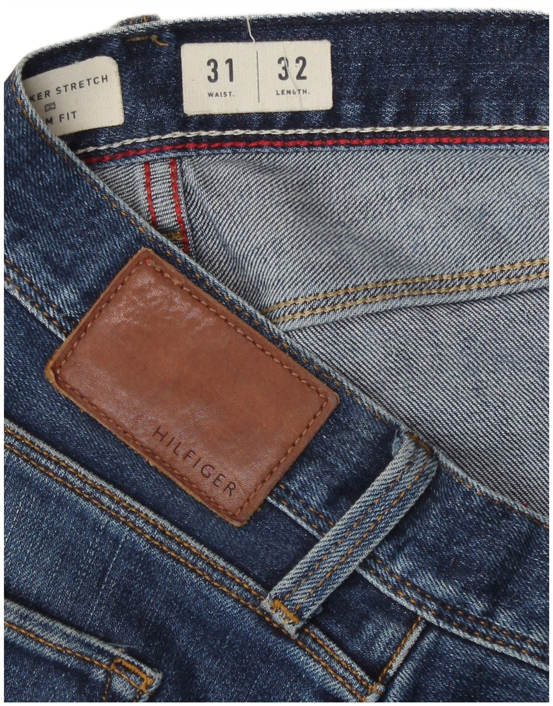 Tommy Hilfiger Uomo Bleecker Slim Jeans W31 L32 Cotone Blu