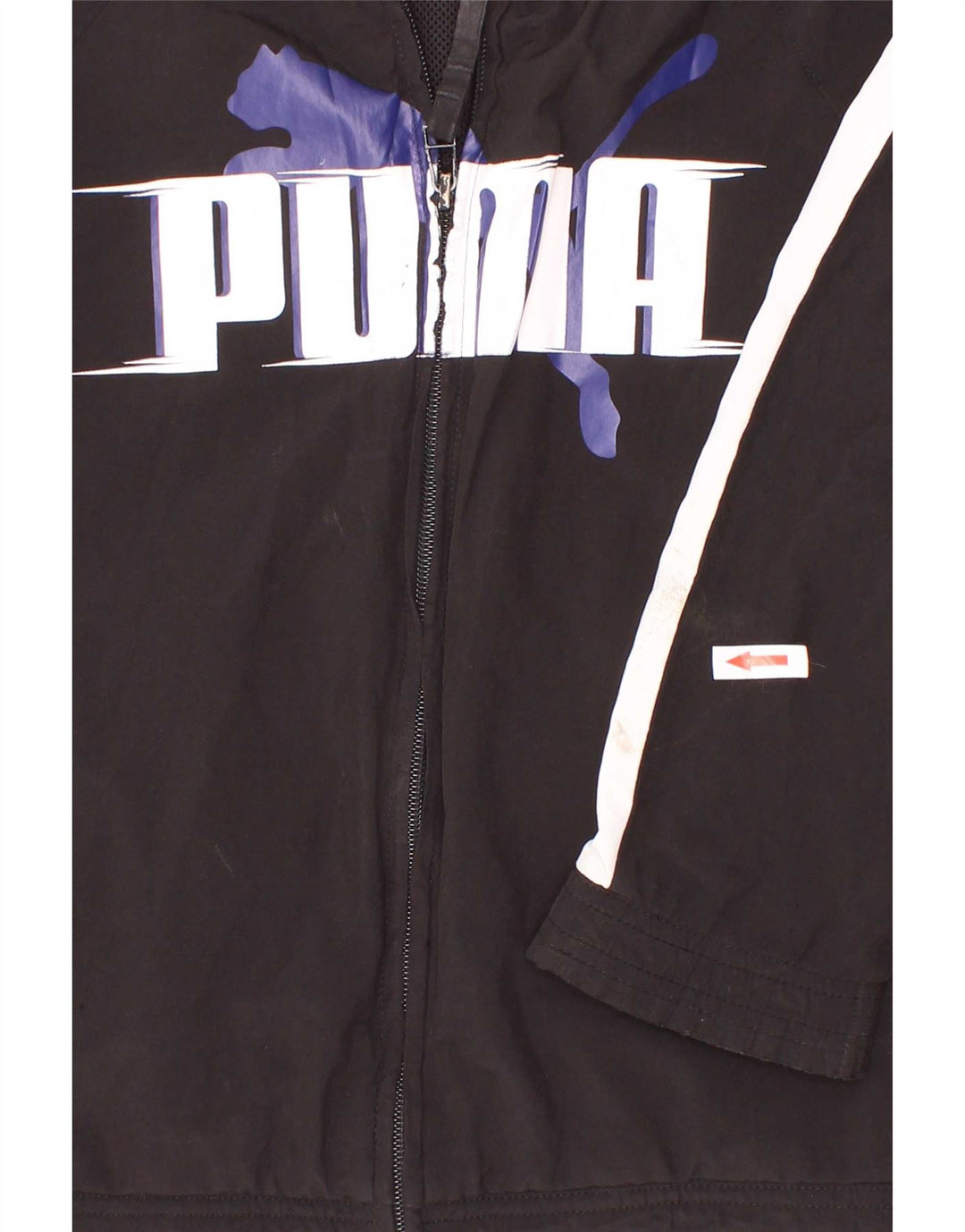 Giacca da tuta grafica da ragazzo Puma 9-10 anni Colorblock nera