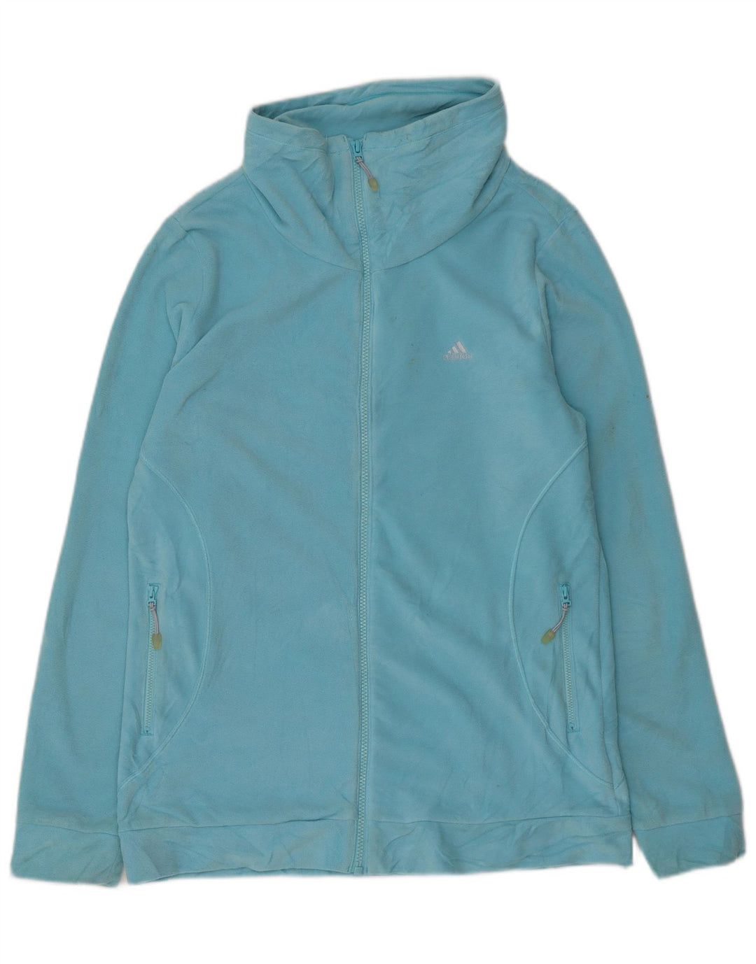 Giacca in pile da donna Adidas UK 18 XL blu poliestere