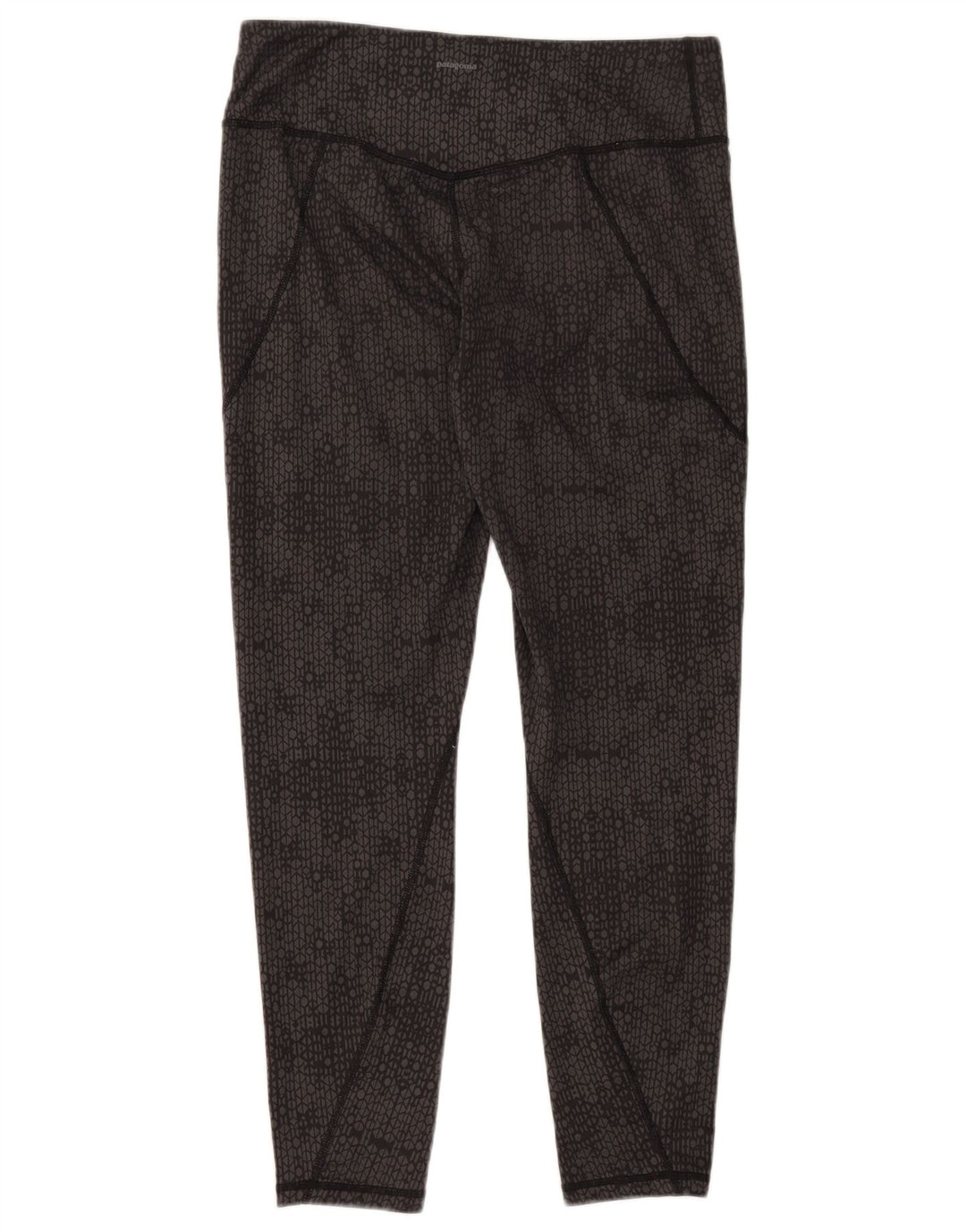Leggings da donna Patagonia UK 14 Large Poliestere geometrico grigio