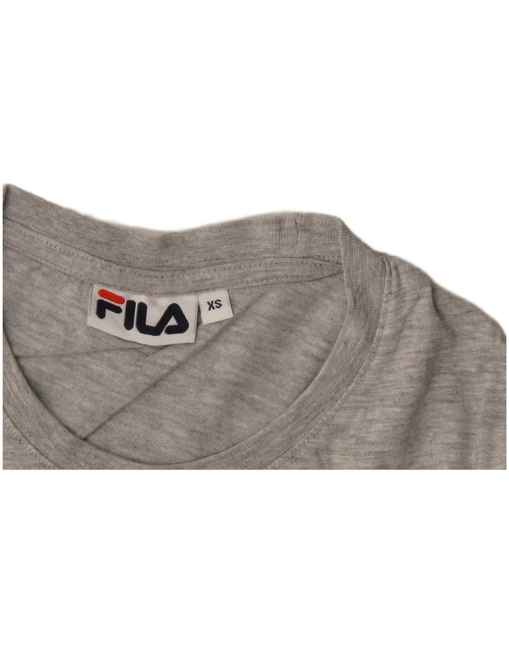 T-shirt grafica da uomo Fila Top XS grigia chiazzata