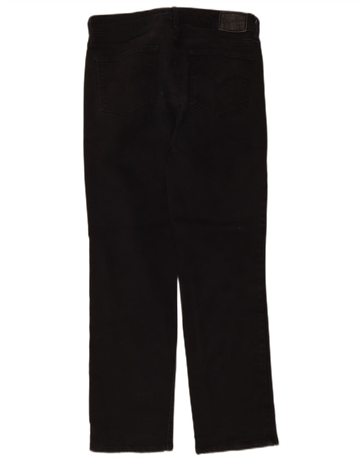 Jeans dritti Levi's 714 da donna W29 L30 cotone nero