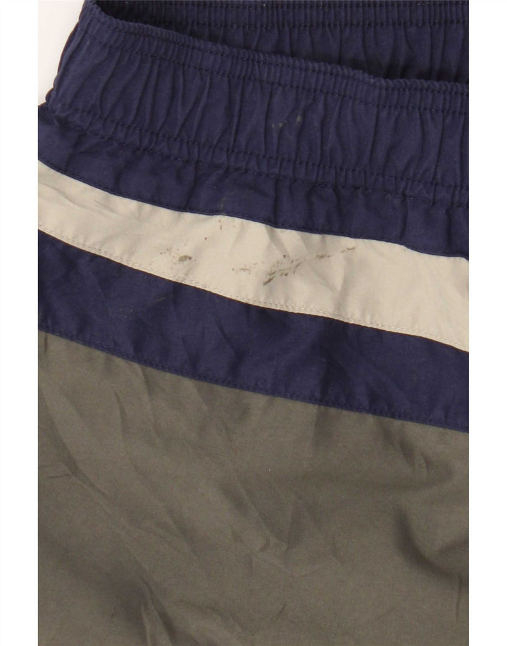 Pantaloncini da bagno grafici da uomo Fila Small in poliestere color block grigio