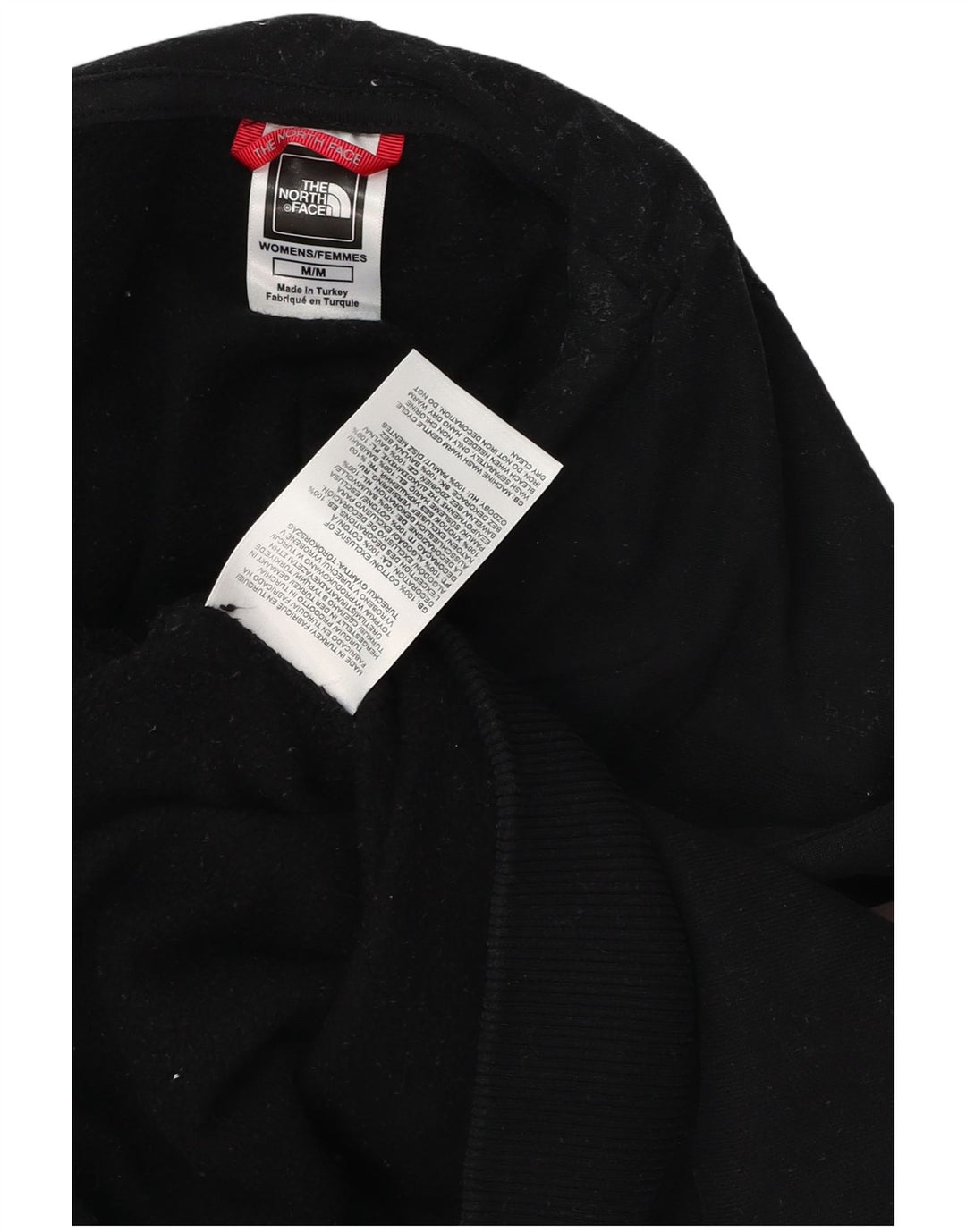 Felpa con cappuccio corta da donna The North Face UK 14 cotone nero medio