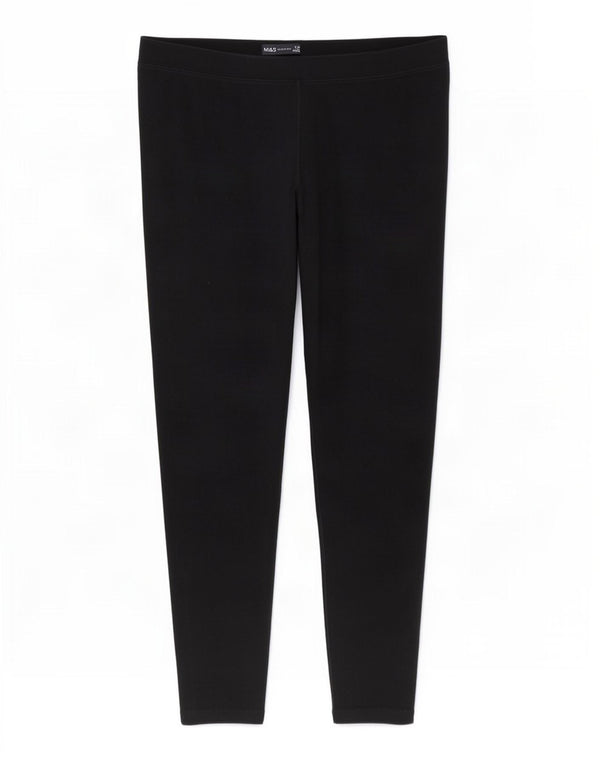 Leggings da donna Marks & Spencer UK 16 grande cotone nero