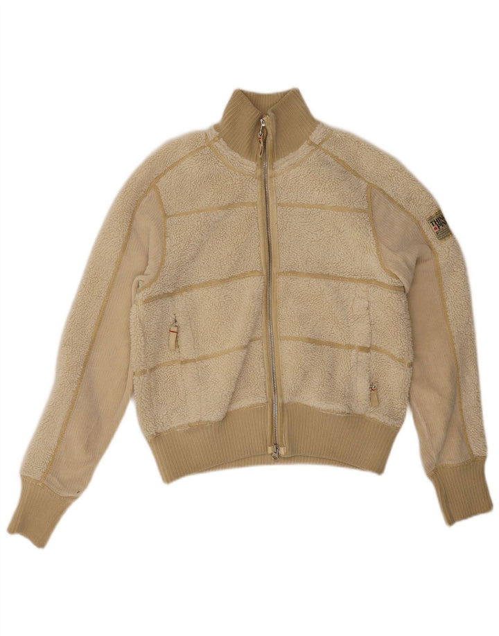Giacca in pile bomber da donna Think Pink UK 12 Acrilico giallo medio