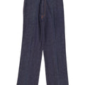 Jeans dritti da donna vintage W34 L32 in cotone blu navy