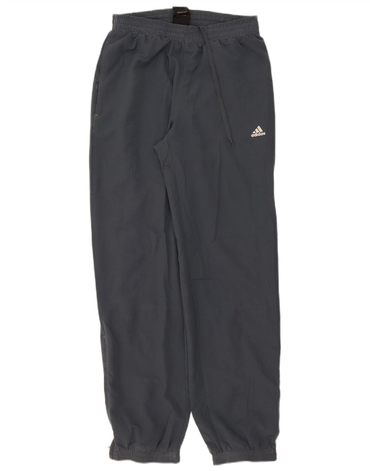 Pantaloni da tuta da uomo Adidas Joggers piccoli in poliestere grigio