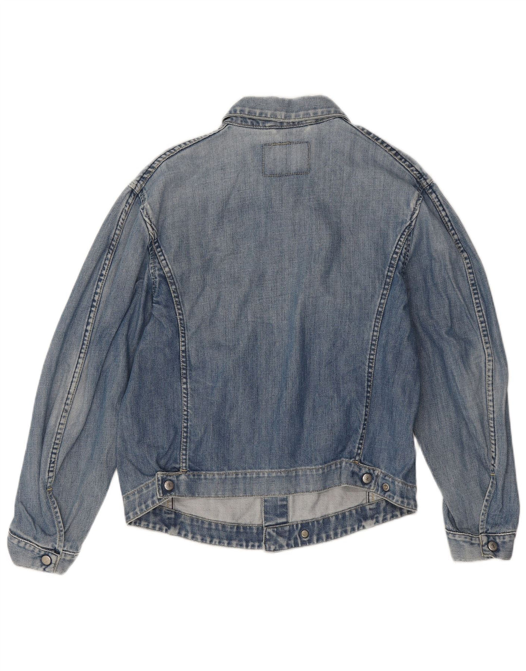 Giacca di jeans ingegnerizzata da donna Levi's UK 14 Cotone blu medio